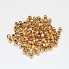 PVD Vacuum Plating Brass Round Faceted Spacer Beads KK-I598-26G-RS-2