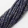 Natural Sapphire Bead Strands G-P271-3mm-13-2