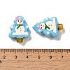 Christmas Theme Handmade Lampwork Beads LAMP-G162-06D-3