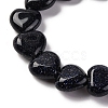 Synthetic Blue Goldstone Beads Strands G-I372-A12-01-4