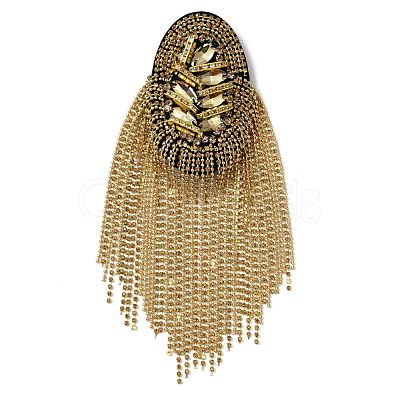 Detachable Iron Tassel Epaulettes FIND-WH0037-28G-1