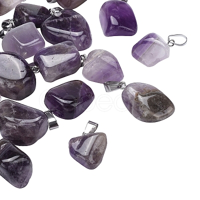 Natural AmethystPendants G-CJ0001-33C-1