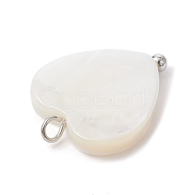 Natural Freshwater Shell Pendants PALLOY-JF02416-01-1