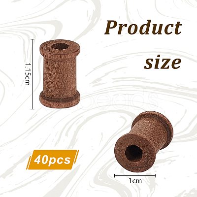 Wood Thread Bobbins TOOL-WH0125-106A-02-1