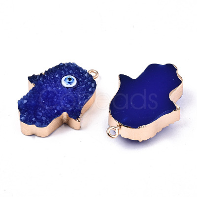 Druzy Resin Charms RESI-S383-053A-1