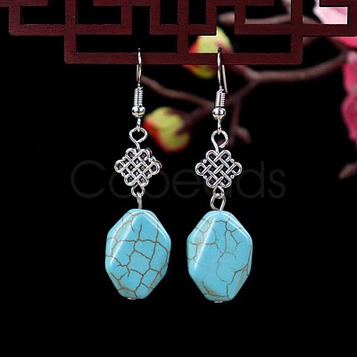 Turquoise Dangle Earrings for Women WG2299-18-1