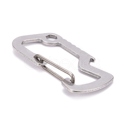 Non-Tarnish 202 Stainless Steel Key Clasps STAS-F268-05P-1