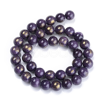 Natural Mashan Jade Beads Strands X-G-F670-A25-8mm-1