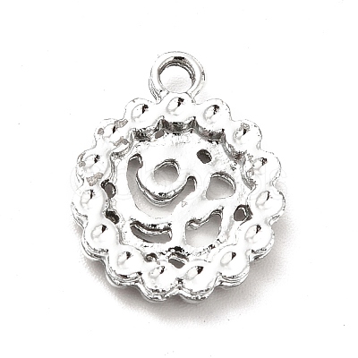 Alloy Rhinestone Pendants ALRI-C007-29P-1