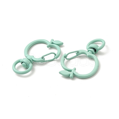 Spray Painted Alloy Swivel Lobster Claw Clasps FIND-A027-04-1