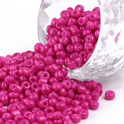 Baking Paint Glass Seed Beads SEED-S002-K24-1