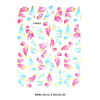 Shining Laser Ribbon Nail Decals Stickers MRMJ-R112-Z-D4310-03-1