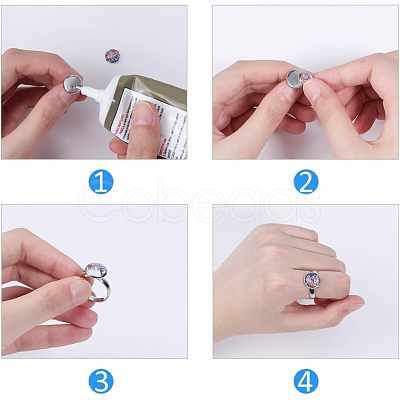 Unicraftale DIY Ring Making Kits DIY-UN0001-07P-1