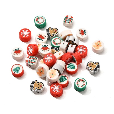 Handmade Polymer Clay Beads CLAY-R006-07-1