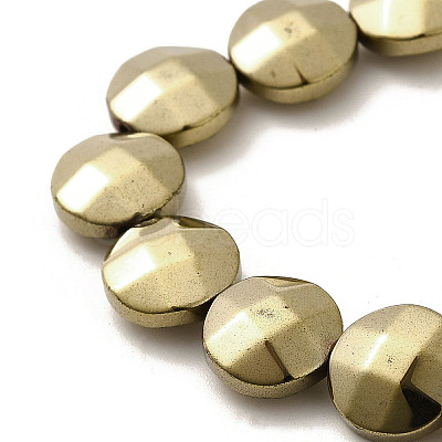 Electroplated Synthetic Non-magnetic Hematite Beads Strands G-L368-15B-01-1