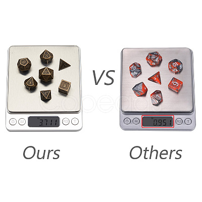 Gorgecraft Alloy Dice AJEW-GF0001-47-1