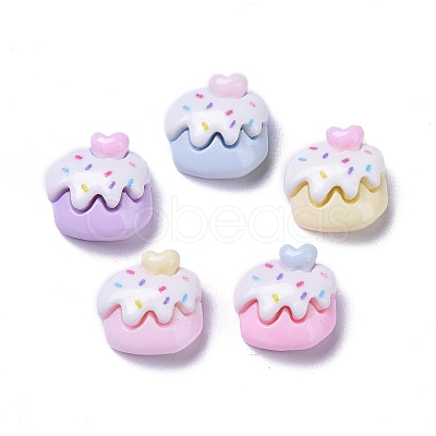 Opaque Cute Resin Decoden Cabochons RESI-B024-01G-1