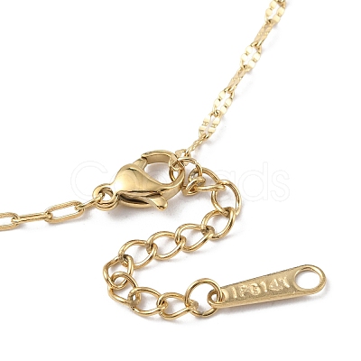 Ion Plating(IP) 304 Stainless Steel Cable & Dapped Chain Bracelets for Men Women BJEW-M293-03G-1