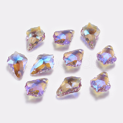 Faceted Glass Rhinestone Charms RGLA-F052-371PS-1