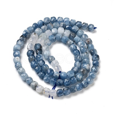 Natural Aquamarine Beads Strands G-B088-E10-04-1