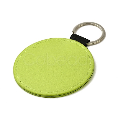 Sport Theme PU Leather Keychain SJEW-K002-08P-03-1