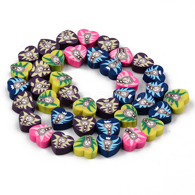 Handmade Polymer Clay Beads Strands CLAY-N008-005-1