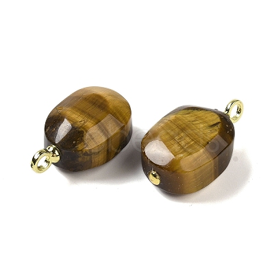 Natural Tiger Eye Pendants G-G110-08G-02-1