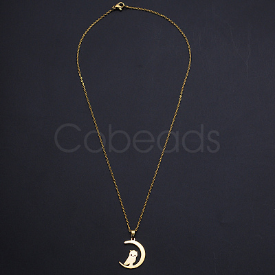 201 Stainless Steel Pendants Necklaces NJEW-S105-JN708-45-2-1