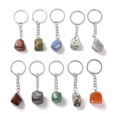 Nuggets Natural Gemstone Keychain KEYC-K017-001-1