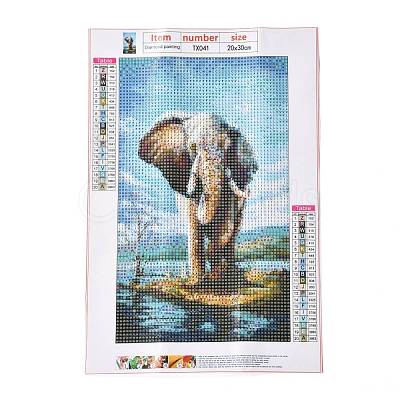 5D DIY Diamond Painting Animals Canvas Kits DIY-C004-08-1