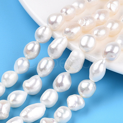 Natural Cultured Freshwater Pearl Beads Strands PEAR-N014-08F-1