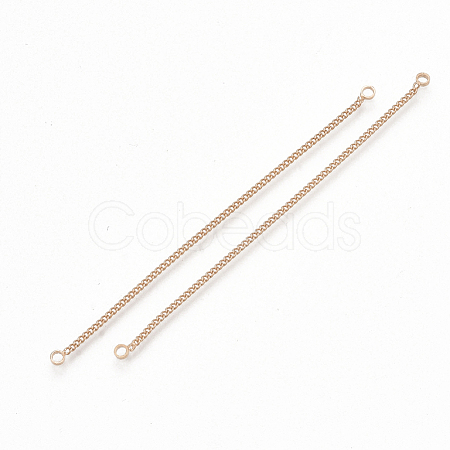 Brass Chain Links connectors KK-T044-01RG-1