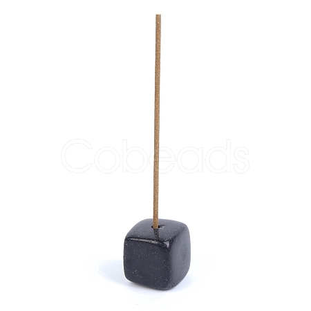 Natural Obsidian Incense Burners Holder PW-WG6B9B9-08-1