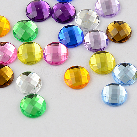 Taiwan Acrylic Rhinestone Cabochons ACRT-M005-20mm-M-1