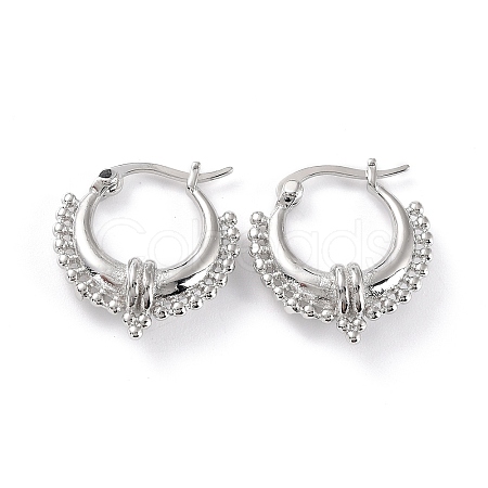 Chunky Small Huggie Hoop Earrings for Women X-EJEW-C002-24P-RS-1