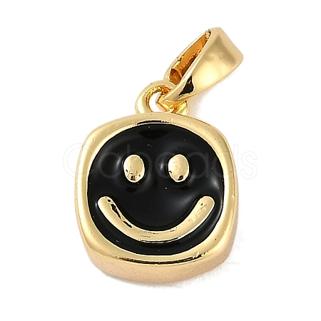 Brass Enamel Charms KK-P283-25G-1