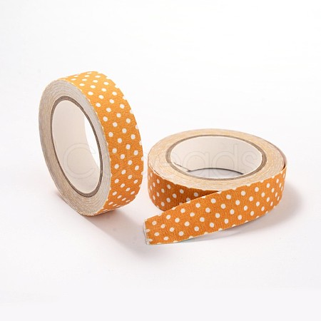 Polka Dot DIY Scrapbook Fabric Art Adhesive Tape DIY-A003-C12-1