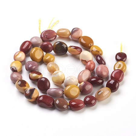 Natural Mookaite Beads Strands G-F575-18F-1