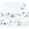 Washi Tape Dreamy Ink Series, DIY Scrapbook Decorative Adhesive Tapes, Light Sky Blue, 40mm