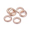 304 Stainless Steel Linking Rings, Rings, Rose Gold, 15x2mm, Inner Diameter: 9.5mm