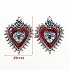 Gothic Style Alloy Resin Pendants PW-WGE8991-01-6