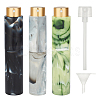 BENECREAT 3Pcs 3 Colors Glass Aromatherapy Refillable Bottle MRMJ-BC0002-95-1