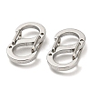 304 Stainless Steel Double Gated Carabiner S-Hook Clasps STAS-F296-06P-2
