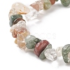 Unisex Chip Natural Gemstone Beaded Stretch Bracelets BJEW-S143-35-3