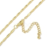 Rack Plating Brass Oval Link Chain Necklaces for Women NJEW-K382-16A-G-2