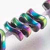 Electroplated Non-magnetic Synthetic Hematite Bead Strand G-E498-01G-1