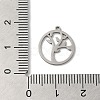 Non-Tarnish 201 Stainless Steel Pendants STAS-E206-03P-03-3