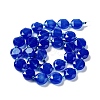 Natural Blue Agate Beads Strands G-NH0004-002A-3