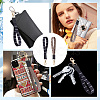 GOMAKERER 2Pcs 2 Colors Nylon Hand Wrist Lanyard for Phone Decoration Key Chain FIND-GO0001-01C-5