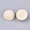 Unfinished Natural Wood Cabochons X-WOOD-S052-01D-2